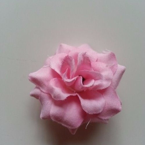 Fleur en tissu de 50mm rose