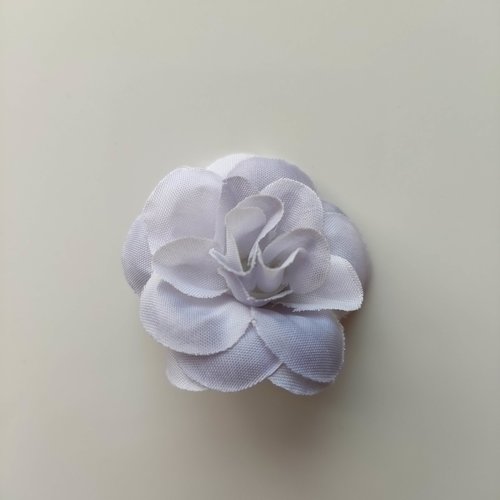 Fleur  en tissu gris 40mm