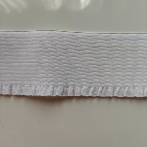 Morceau de 90cm ruban elastique fronceur idéal pour jupe blanc 5, 5cm