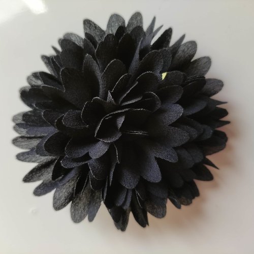 Fleur mousseline 90mm noir