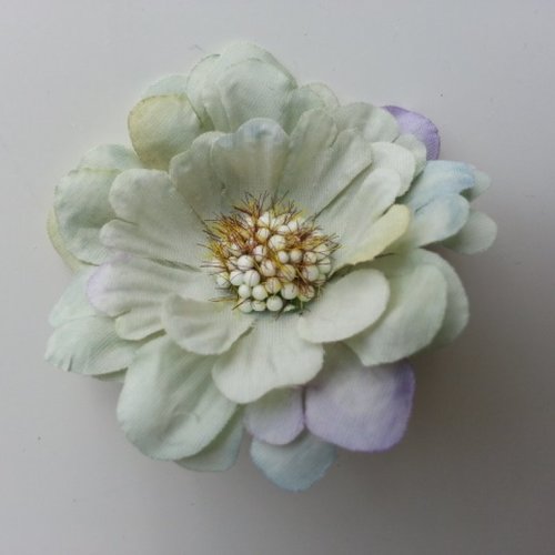 Fleur artificielle en tissu 60mm vert clair