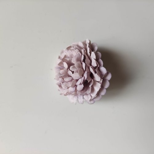 Fleur en tissu mini oeillet de 30mm mauve