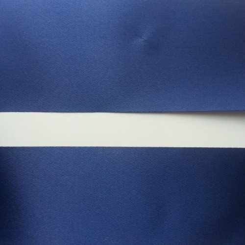 1 metre de ruban  polyester bleu marine 64 mm