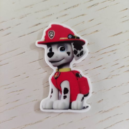 Marshall paw patrol cabochon en résine 28*45mm