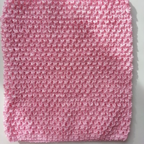 20 cm * 23 cm  bustier tube crochet rose