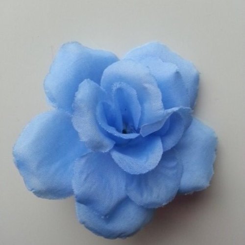 Fleur en tissu de 70mm bleu ciel