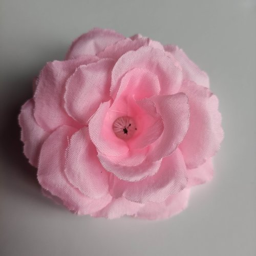 Fleur en tissu de 70mm rose
