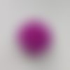 Fleur  pompon en tissu violet clair 50mm