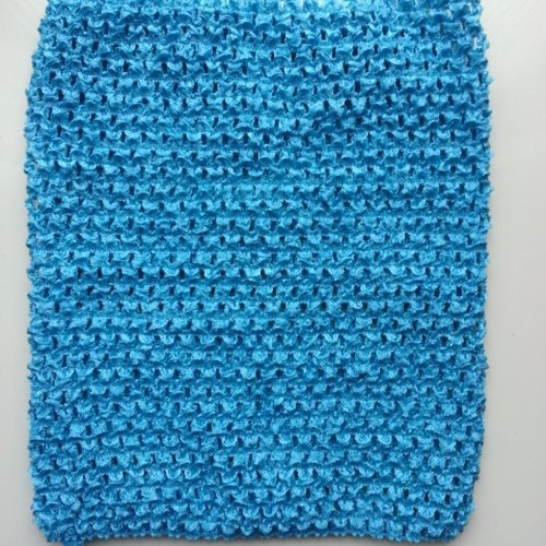 20 cm * 23 cm  bustier tube crochet de couleur bleu turquoise