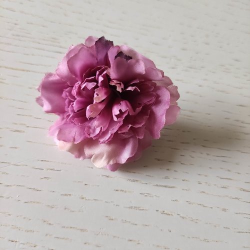 Fleur artificielle en tissu de 45mm prune