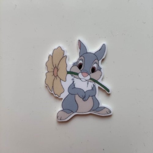 Cabochon plat en résine lapin panpan 30*40mm