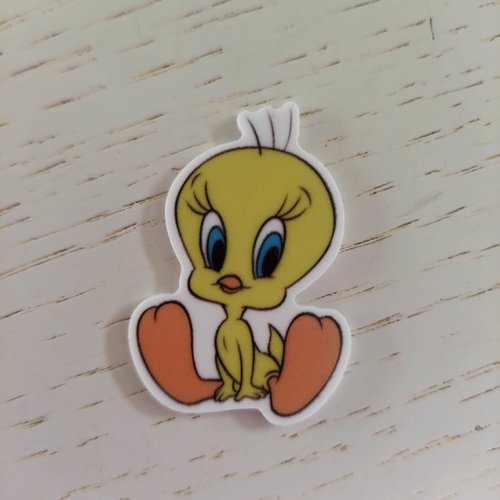 Cabochon en resine plat titi et grominet  31*45mm