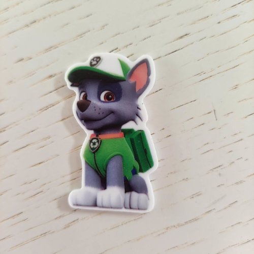Rocky paw patrol cabochon en résine 25*45mm