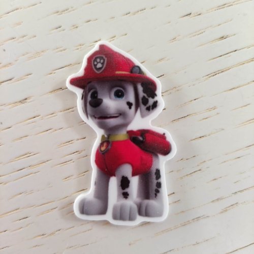 Marshall paw patrol cabochon en résine 28*45mm