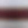 1 metre de ruban  polyester bordeaux lisière motif bleu et or 45mm