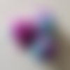 N00997 collant nylon triple couleur pour la création de fleurs, papillons, raquettes dragées