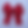 Noeud ruban gros grain rouge 12*8cm