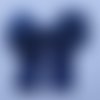 Noeud ruban gros grain bleu marine 12*8cm