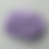Fleur satin chiffonnée  mauve  80mm