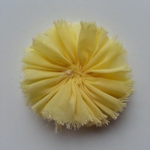 Applique mousseline 80mm jaune