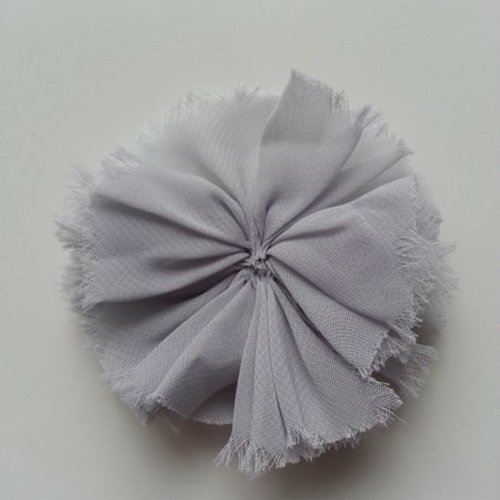 Applique mousseline 80mm gris
