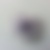 Rosette en tissu crêpe et tulle gris  45mm