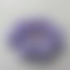 Fleur en tissu centre perle 60 mm mauve