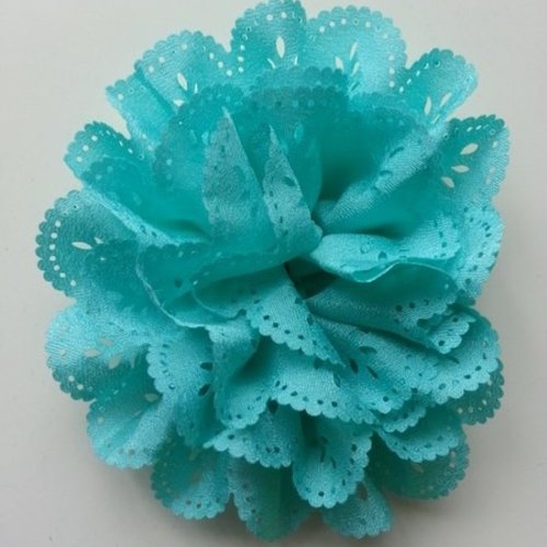 Fleur dentellée 10cm vert