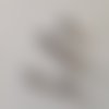 5 petites rose grise en papier  sur tige 10mm