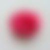 Fleur en tissu mousseline 50mm rose fuchsia