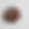 Fleur en ruban de satin  beige 50mm