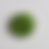 Fleur en ruban de satin  vert   50mm
