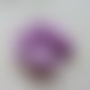 Fleur  à pois doré    mauve 80mm