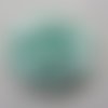 Fleur de pavot  en mousseline vert pastel 80mm