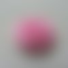 Rosette  fleur  satin et tulle rose pale   50mm