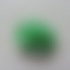 Rosette  fleur  satin et tulle vert  50mm