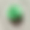 Rosette  fleur  satin et tulle vert pastel 50mm