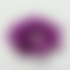 Applique en tulle strass, et perle 55mm violet