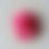 Rosette bicolore mousseline 50mm rose fuchsia
