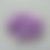 Applique tulle et dentelle 80mm mauve