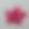 Applique fleur rose fuchsia 60mm