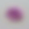 Fleur double  voile   et demi perle fraise 45mm mauve