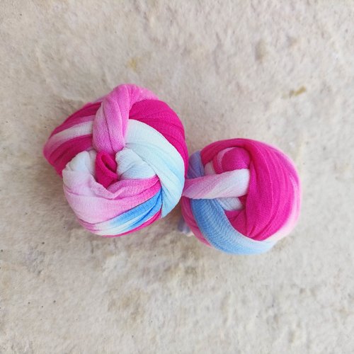 N00997 collant nylon triple couleur pour la création de fleurs, papillons, raquettes dragées