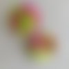N001023 collant nylon triple couleur pour la création de fleurs, papillons, raquettes dragées
