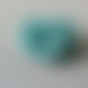 Tête de fleur satin plate 50mm vert eau