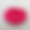 Tête de fleur satin plate 50mm rose fuchsia