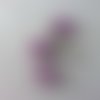 Lot de 3 fleurs en papier de couleur mauve 2, 5cm sur tige