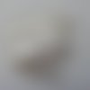 Applique fleur en dentelle  et mousseline blanc    12*8cm