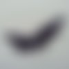 Applique dentelle  collier prune violet  12*7cm