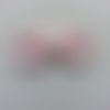 Noeud en dentelle  rose 45*25 mm